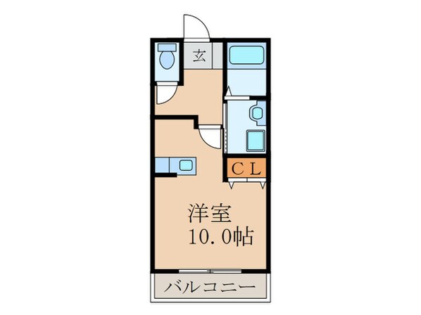 ライフステ－ジ新町Ｆ棟の物件間取画像